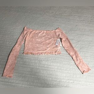 Seamless off shoulder top